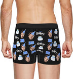 Personalized Underwear for Men with Face Custom Face Boxers Customized Boxer Briefs Funny Gifts for Him Husband Boyfriend