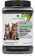Cat Litter Deodorizer – 2.2 Lb Activated Charcoal Carbon – Odor Eliminator for Litter Box, Chicken Coop, Small Animal Enclosures – Extends Litter Life – Natural Pet Odor Control Granules