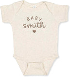 COUPLEHOODIES Personalized Baby Onesie Bodysuit – Custom Embroidery Gift for Pregnancy Reveal Baby Shower or First Grandchild