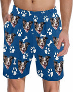 Custom Pajama Pants for Men, Personalized PJ Pants with Photos, Custom Mens Pajama Shorts, Gifts for Dad Husband