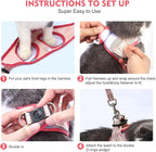Cat Harness and Leash Set, Soft and Breathable Vest with Reflective Strip, Escape Proof Kitten Harness, Easy to Wear for Cats Walking and Traveling (Pink, L)