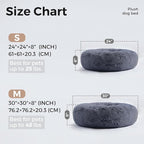 WESTERN HOME WH Calming Dog & Cat Bed, Anti-Anxiety Donut Cuddler Warming Cozy Soft Round Bed, Fluffy Faux Fur Plush Cushion Bed for Small Medium Dogs and Cats (20"/24"/27"/30")
