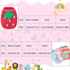 Geyoga 4 Pieces Warm Puppy Clothes for Dogs Boy and Girl Ferret Sweaters Cat Rabbit Chihuahuas Vest Flannel Pet Costume Pet Apparel for Bunny Kitten Clothes Girl(3XS and 2XS)