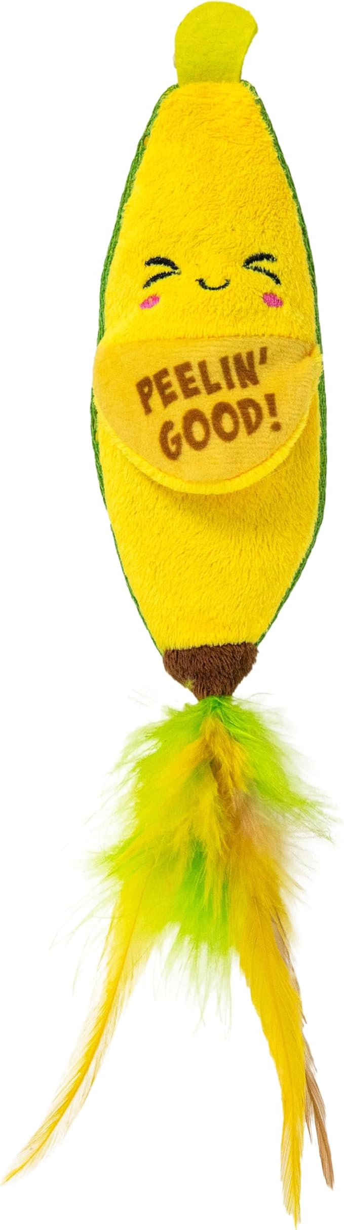 Catstages Peelin' Good Banana Kicker Dental Catnip Toy, Yellow