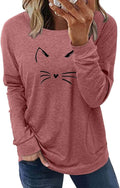 Akihoo Womens Casual Long Sleeve Tunic Tops Crew Neck Shirt Blouses