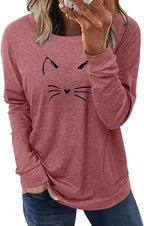 Akihoo Womens Casual Long Sleeve Tunic Tops Crew Neck Shirt Blouses