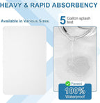 OUTCREATOR® Washable Bed Pads 34" x 56" (Pack of 2), Incontinence Mattress Protector, Anti-Slip Waterproof Underpads for Adults Kids Elderly Pets, Absorbency & Reusable Bedwetting Pads (White)