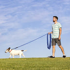 Long Dog Leash for Training 15Ft-Reflective Nylon Rope with Swivel Hook-Recall Agility Lead for Large Small Medium Dogs Outside Walking Hiking-Royal Blue