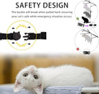 Cat Collar Breakaway with Bells,3 Pack Safety Adjustable Pet Collars,Ideal for Girl Boy Kittens. (Orange Green Pink)