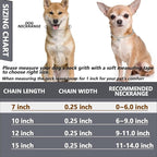 HOWWFALY Dog Collar and Cat Chain Necklace Stainless Steel Adjustable 18K Sliver Heart-Shaped Necklace for Small Pets Cats Kitten Puppy (Sliver, 10 inch)