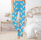 Custom Face Pajamas Pants Personalized Sleepwear Bottoms for Women XS-XXL