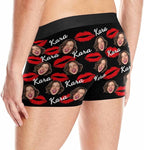 M YESCUSTOM Custom Faces Funny Short Briefs Gift for Husband Underwear