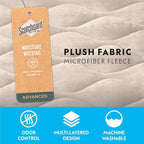 Paw Inspired Washable Padded Crate Mats for Dogs | 35” x 22” Pad, Fits 36-inch Kennels | Leakproof, Waterproof Bottom, Plush Pet Beds (Tan)