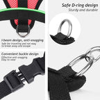 Shudyear Cat Harness and Leash, Adjustable Soft Mesh, Anti-Escape, Reflective Design, Size M, Red