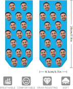 Personalized Ankle Socks with Face Custom Photo Socks Low Cut Ankle Socks Athletic Socks Valentine's Day Gifts for Women Men