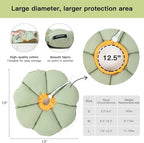 Cat Cone Collar,Cute Waterproof Cat Recovery Collar,Anti-Bite Lick Wound Healing Safety Elizabethan e Collar for Cats,Green Flower All-Season Style