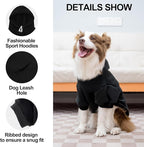 EXPAWLORER Dog Hoodies- Fall Soft and Warm Dog Sweatshirt with Leash Hole, Winter Autumn Fleece Pet Clothes with Love ME Print for Puppy,Cat, Small Medium Large Dogs