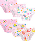 Girls and Toddlers 100% Cotton Underwear Tagless Soft Panties Size 2-3T,4-5T,6,8,10,12 (6-Pack)