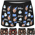 Personalized Underwear for Men with Face Custom Face Boxers Customized Boxer Briefs Funny Gifts for Him Husband Boyfriend