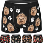 Personalized Underwear for Men with Face Custom Face Boxers Customized Boxer Briefs Funny Gifts for Him Husband Boyfriend