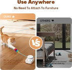 Interactive Cat Toy for Indoor Cats – Automatic Moving & Enrichment Toy for Indoor Cats/Kitten, Auto/Manual Control Cat Treadmill for Exercise & Mental Stimulation, Stimulating Chase Toys (H1K3)