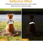 Khaki-Pattern, XS Cat & Dog Vest Harness - All-Weather Reflective Mesh Step-in Adjustable Harness for Walking