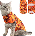 EXPAWLORER Thanksgiving Cat Sweater - Sweaters for Cats Only Soft Warm Pet Clothes, Fall and Winter Turkey Coat Pullover Design, Fleece Sweatshirt Clothing Also for Puppy Small Dogs, Small
