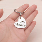 Anavia Small Size Dog Cat ID Tags, Small/XS Personalized Color Plated Stainless Steel Puppy Kitten Name Tags, Customized Engraved Nameplate Pet Collar Tag (Gold, Heart)