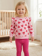 Little Girls Unicorn Outfits 2 Piece Kids Ruffle Sleeve Sweatshirt + Leggings Fall Leopard Clothing Sets 2-10 Years Old
