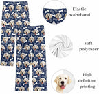 Custom Couple Pajama Pants Sock with Funny Face, Personalized PJ Anniversary Birthday Women Men Pants