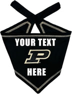 Pets First NCAA Purdue Boilermakers Personalized Tie Around Bandana for Dogs & Cats, Size Large/X-Large. Custom Dog Bandana Scarf Bib for Cat Dog. The Ultimate Game-Day & Party Customizable Bandana