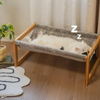 Elevated Cat Bed, Large Hammock for Outdoor, 25 X 16.5 Inch Pet Furniture for Kitty, Puppy, Rabbit, Bunny and Small Animals