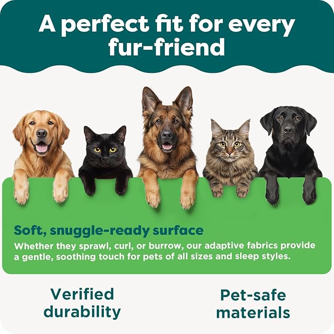 Furhaven Waterproof Throw Blanket for Dogs & Indoor Cats, Washable - Shaggy Plush Calming Long Faux Fur & Velvet Dog Blanket - Taupe, Large