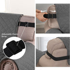 H.VERSAILTEX Loveseat Protector for Dogs/Pets Loveseat Slipcover Quilted Furniture Protector with Non Slip Elastic Strap Water Resistant Loveseats Seat Width to 46"(Loveseat, Charcoal Grey)