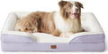 Bedsure L Plus Orthopedic Dog Bed for Large Dogs - Washable Dog Cat Bed Waterproof, L Plus Big Comfort Dogs Couch Sofa with Washable Removable Cover, Pet Bed with Nonskid Bottom, Lavender, 38"