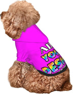 Dog Hoodie Design Your Own Personalized Pet Hoodies Small Pets Wear Shirt Customized Dog Clothes Custom Hooded Sweatshirt Pullover Text Image Dogs Puppy Cat and Kitten, Magenta, XL,