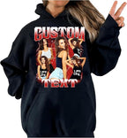 NAZENTI Custom Valentine Shirt Gifts for Boyfriend, Customized Bootleg Rap Tee
