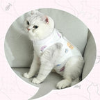 2 PCS Cat Recovery Suit Female Cat Onesie for Cats After Surgery Spay Abdominal Wounds, Kitten Recovery Suit Female Breathable E-Collar Alternative Kitten Onesie Anti Licking Large