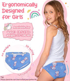 Girls and Toddlers 100% Cotton Underwear Tagless Soft Panties Size 2-3T,4-5T,6,8,10,12 (6-Pack)
