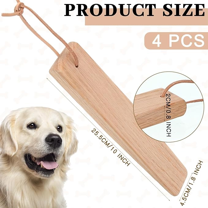Barydat 2 Pcs Break Stick Dog Fight 10.04'' x 1.77'' x 0.79'' Dog Stick Toy with Ropes for Training German Shepherd Most Dogs