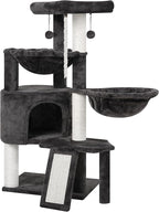 Xin Three Layer Cat Tree with Cat Condo and Two Hammocks,Darkgray …