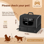 Cat Enclosed Travel Litter Box Kit with Lid Odorless Dustless, Lightweight Cat Portable Foldable Litter Box for Indoor and Car