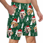 Custom Pajama Pants for Men, Personalized PJ Pants with Photos, Custom Mens Pajama Shorts, Gifts for Dad Husband