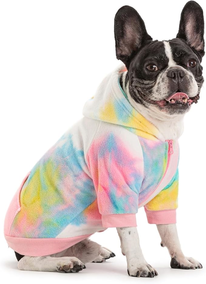 French Bulldog Clothes Dog Hoodie Sweatshirts with Pockets for Small Dogs Puppy Chihuahua Coat Clothing Pet Cat Hoodie Fleece Dog Sweaters Costume