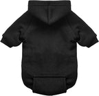 Jecikelon Winter Dog Hoodie Sweatshirts with Pockets Warm Dog Clothes for Small Dogs Chihuahua Coat Clothing Puppy Cat Custume (Black, Small)