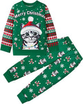 Little Girls Unicorn Outfits 2 Piece Kids Ruffle Sleeve Sweatshirt + Leggings Fall Leopard Clothing Sets 2-10 Years Old