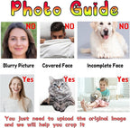 Artsadd Custom Face Socks for Dad Fathers Day Gift Novelty Personalized Photo Pet Socks Customized Crew Sock -Made In USA