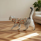 EXPAWLORER Soft Cat Sweater - Leopard Print Sweaters for Cats Only Warm Kitten Clothes, Fall and Winter Pet Coat Pullover Design Feline, Fleece Clothing Also for Puppy Small Dogs, Small