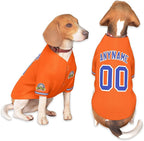 Custom Dog Baseball Jersey with Name Number Logo for Small Pet Dogs-Personalized Dog Shirts