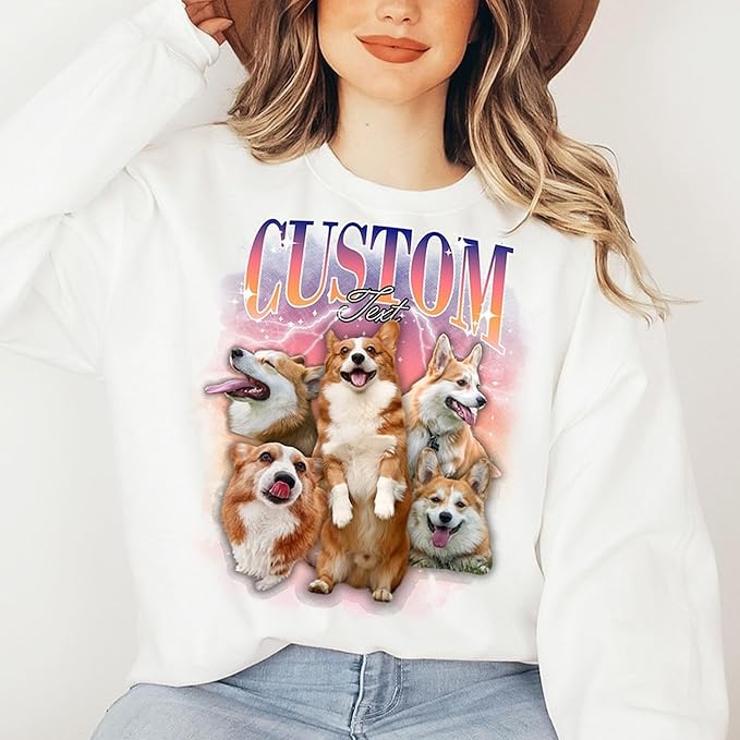 Custom Dad Shirt Personalized Picture T-Shirt for Men for New Dad Daddy Gift for Grandpa